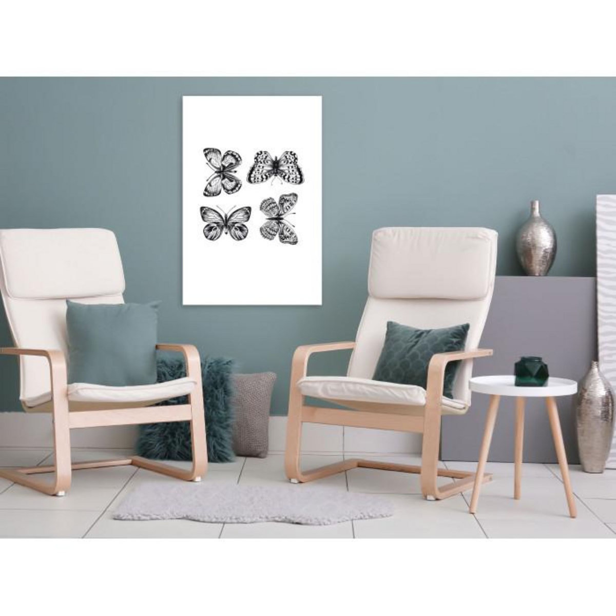 Paris Prix Tableau Imprimé  Four Butterflies