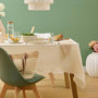 Voir la diapositive 5 : ATMOSPHERA Nappe en Gaze de Coton  Vela  150x250cm Blanc Chaud