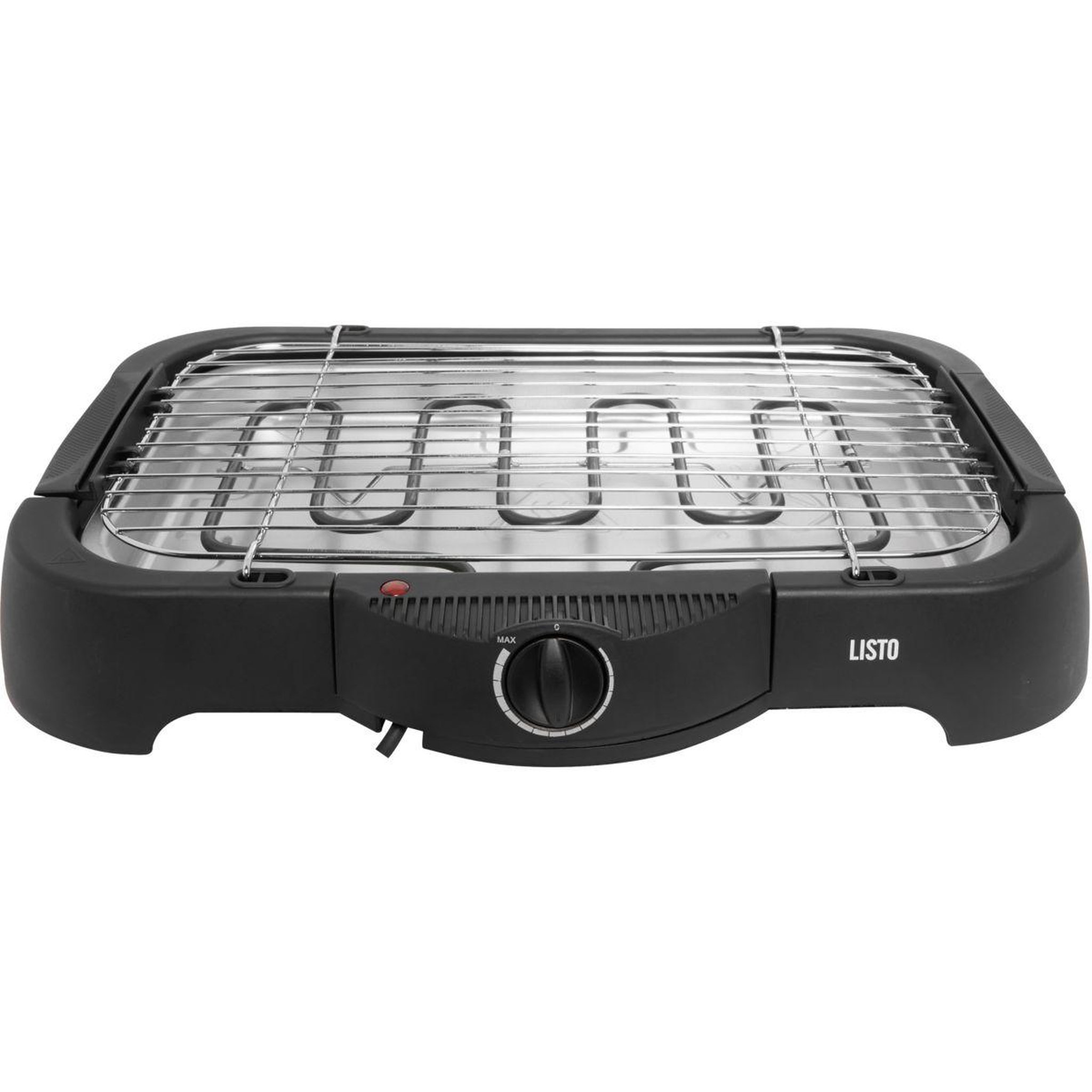 Voir la diapositive 1 : Listo Barbecue électrique bat l7 noir à poser, 40x24.5 cm