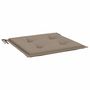 Voir la diapositive 5 : VIDAXL Coussins de chaise jardin lot de 6 taupe 50x50x3cm tissu oxford