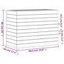 Voir la diapositive 6 : VIDAXL Panier a linge blanc 88,5x44x66 cm bois massif de pin