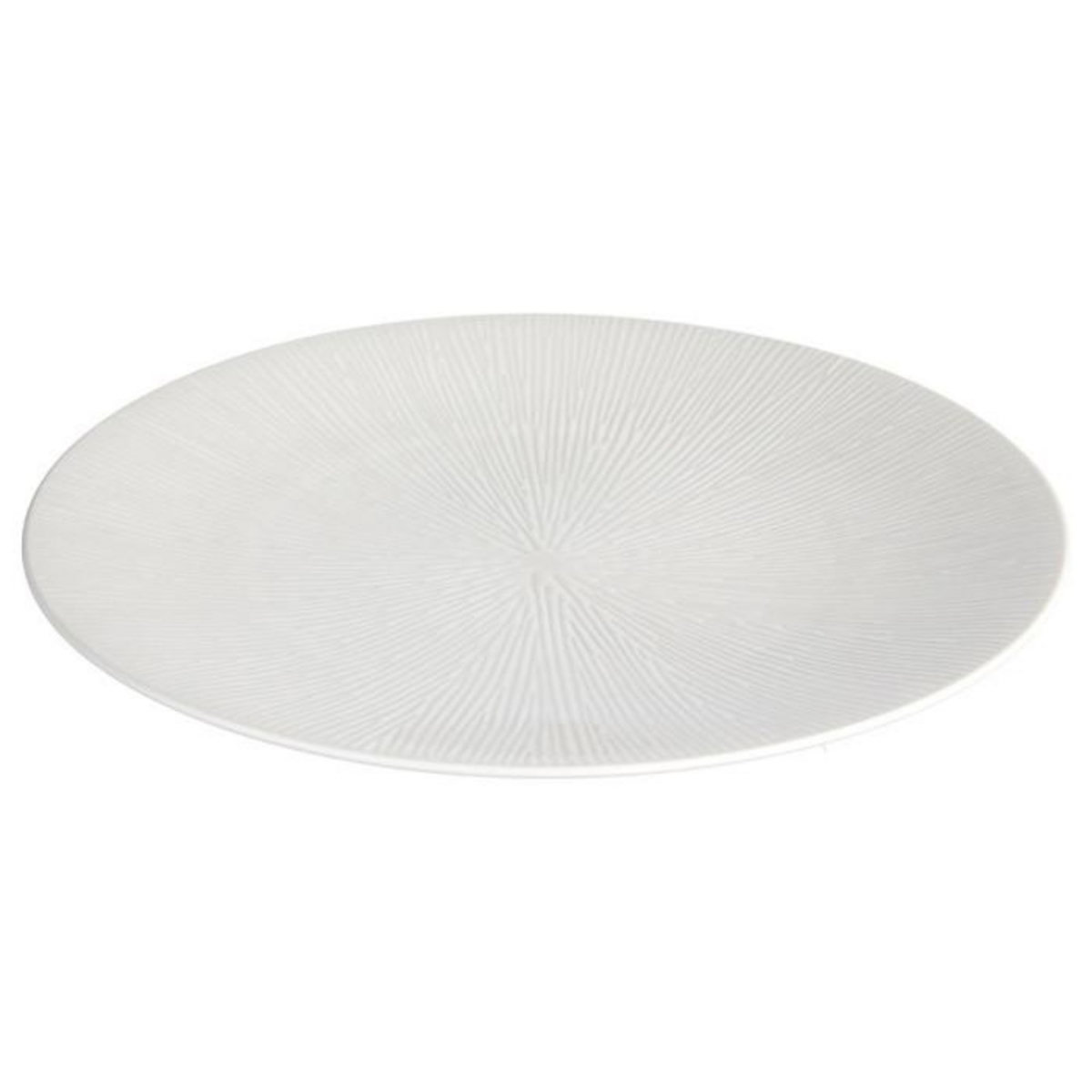 SECRET DE GOURMET Lot de 6 Assiettes Plates  Atelier  27cm Crème