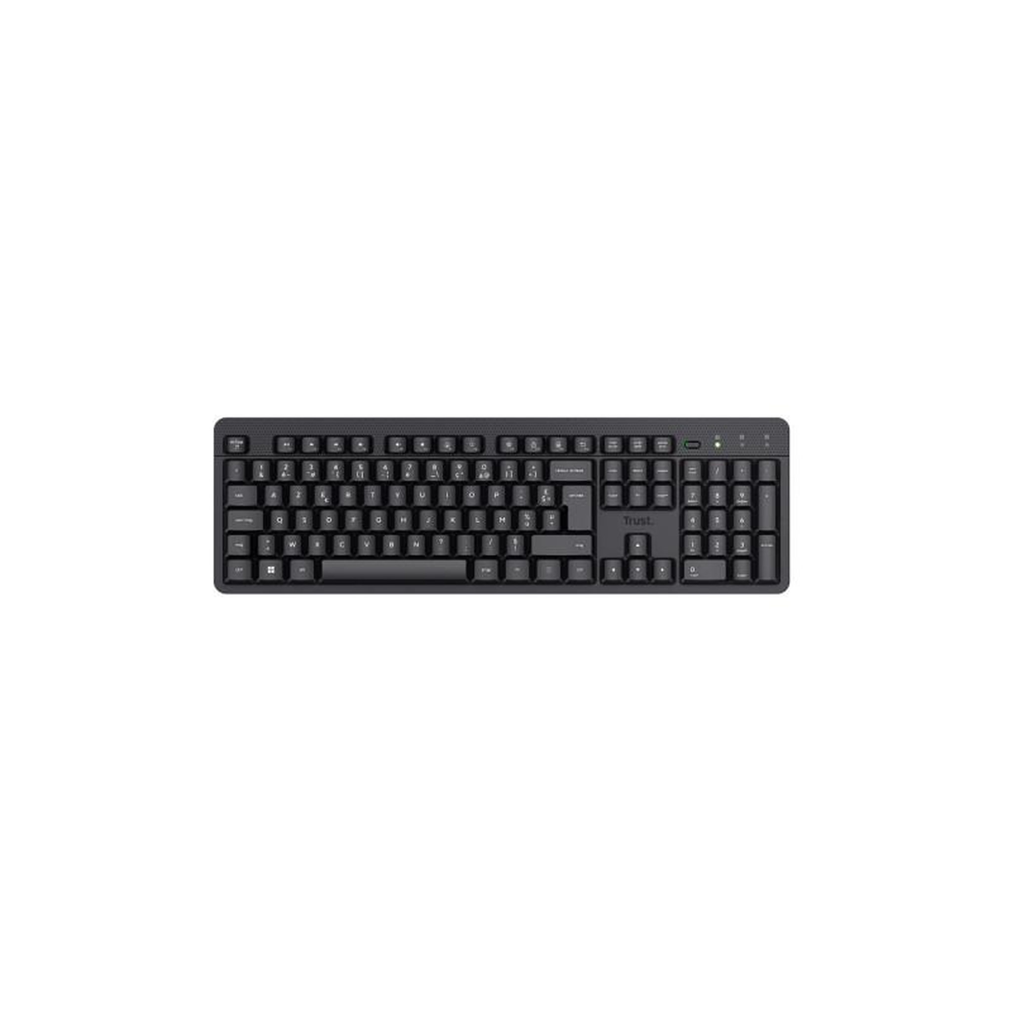 Trust Clavier Trust sans fil silencieux ODY II noir