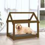 Voir la diapositive 3 : VIDAXL Lit pour chien Marron miel 81x60x70 cm Bois de pin solide