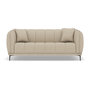 Voir la diapositive 1 : BEST MOBILIER Arsene - canapé droit 3 places en velours texturé