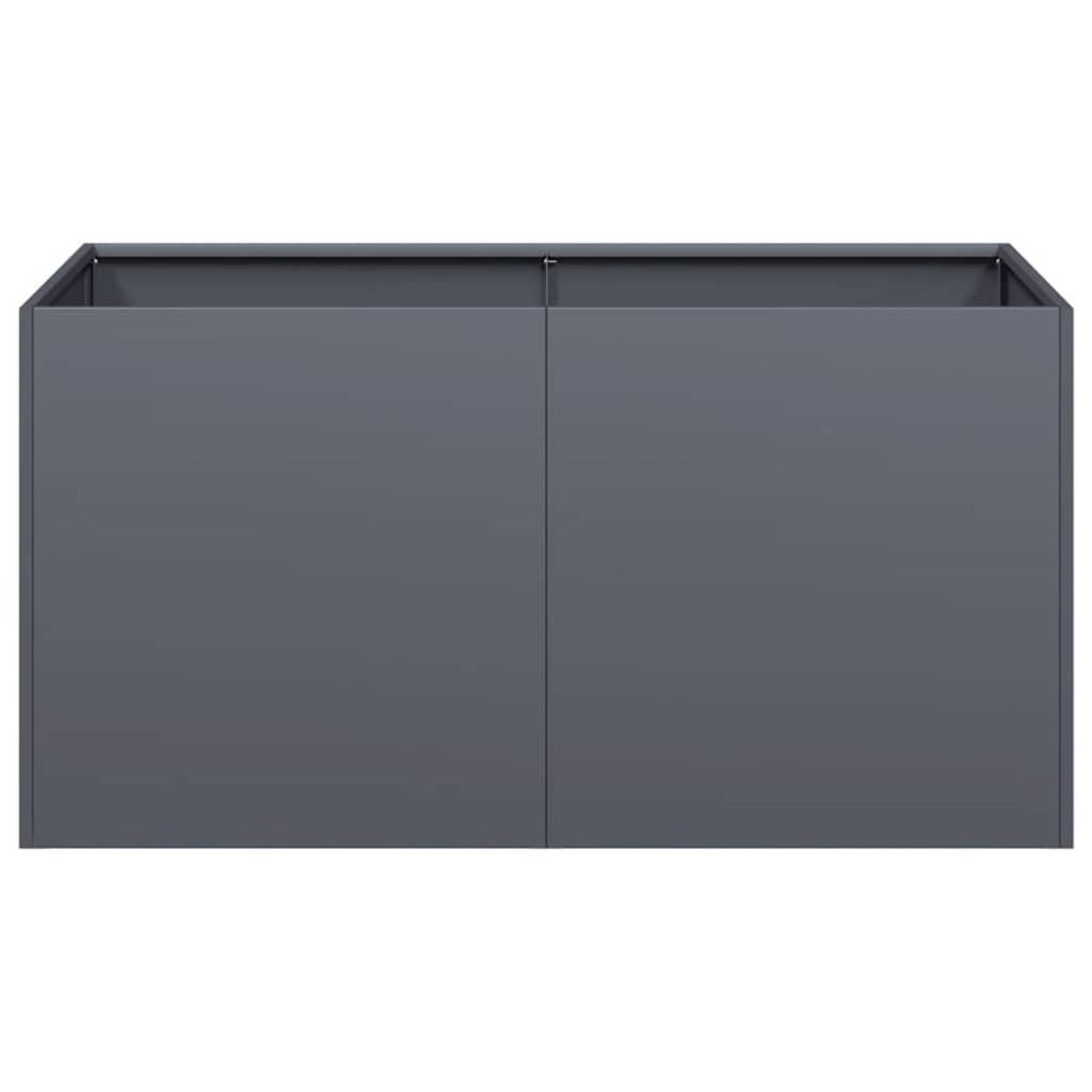 VIDAXL Jardiniere anthracite 80x40x40 cm acier lamine a froid