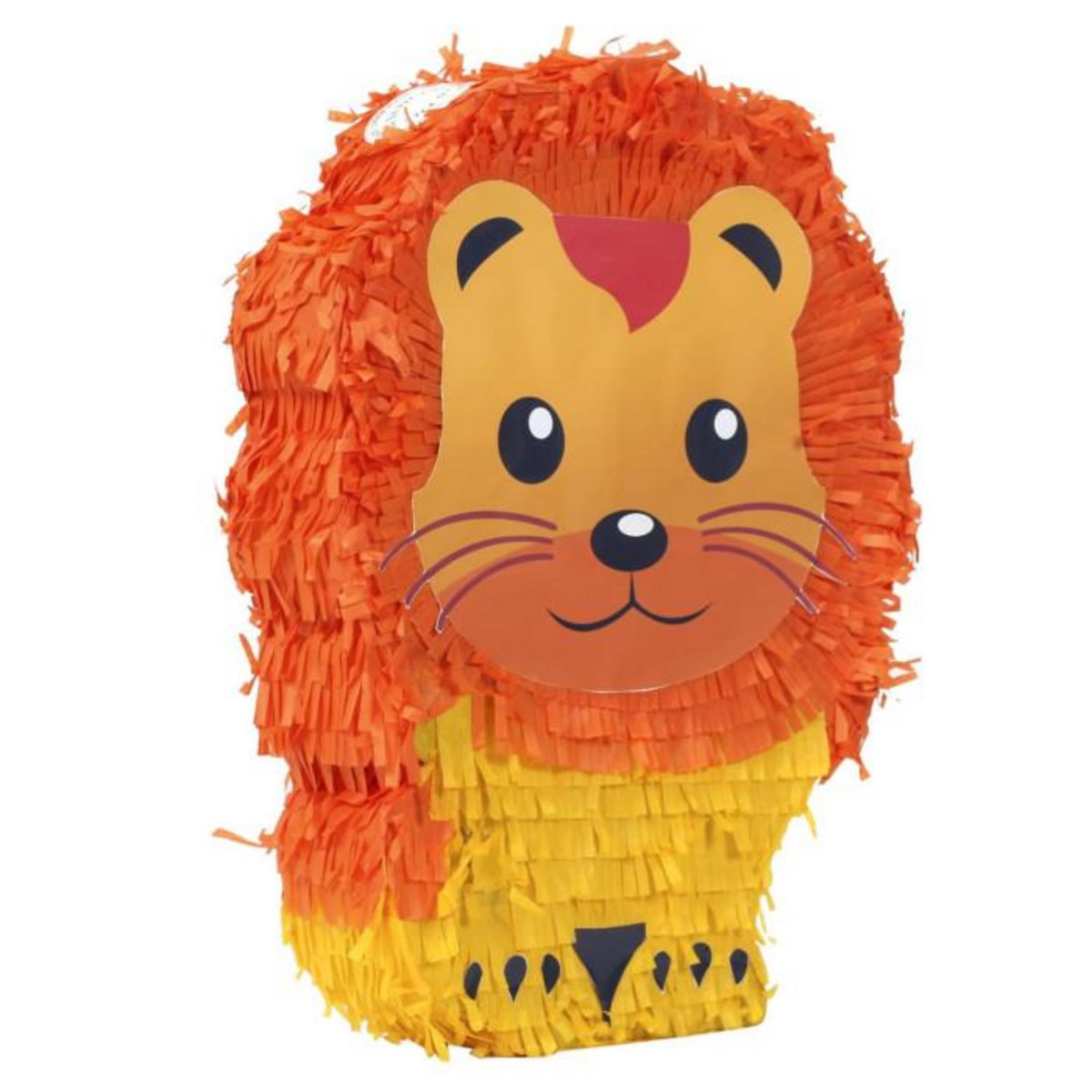 Paris Prix Pinata Déco  Lion  40cm Jaune & Orange