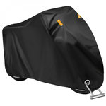 LINXOR Bâche, housse de protection imperméable pour moto - 245 x 105 x 133 cm - Noir