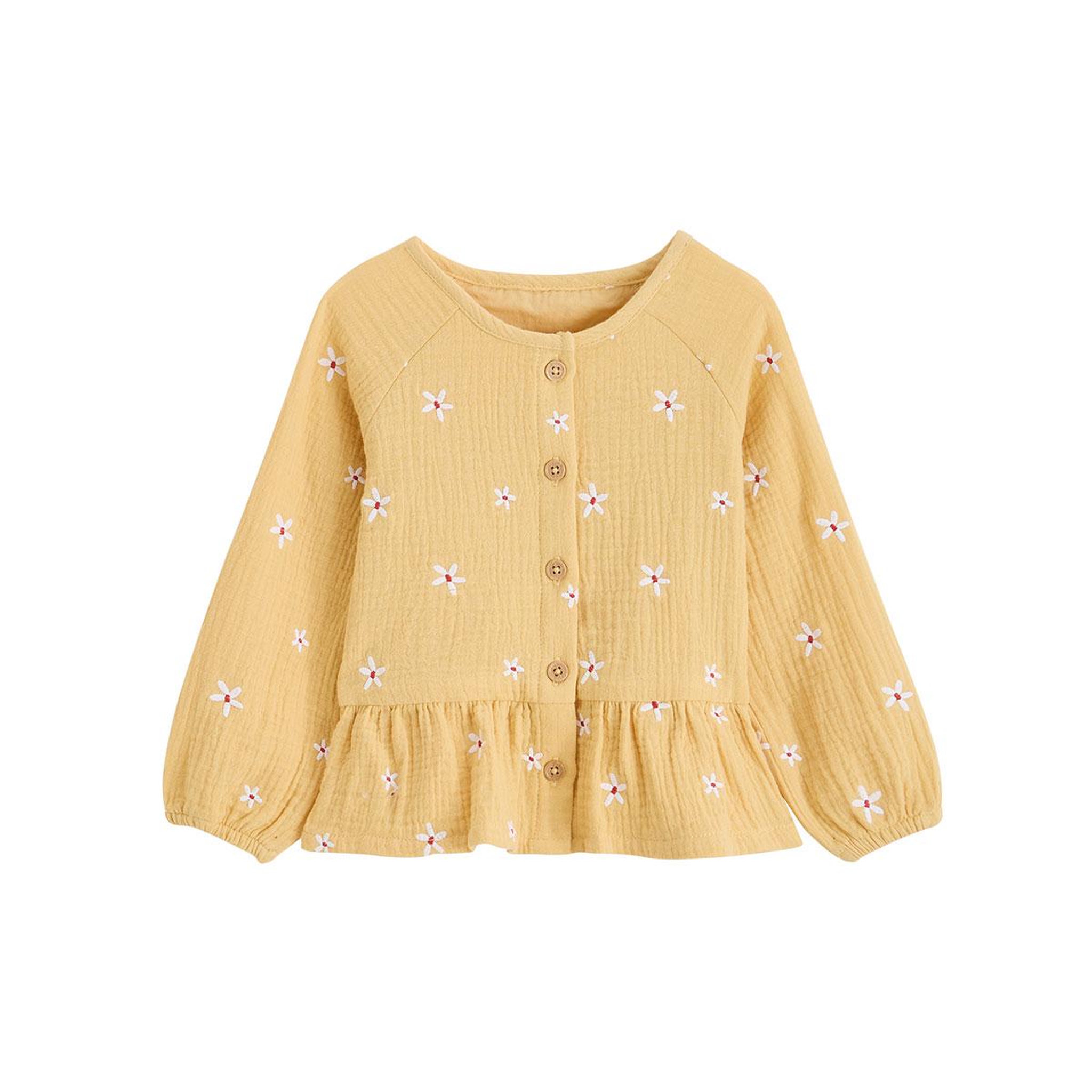 Voir la diapositive 1 : PETIT BEGUIN Blouse enfant en gaze de coton camila