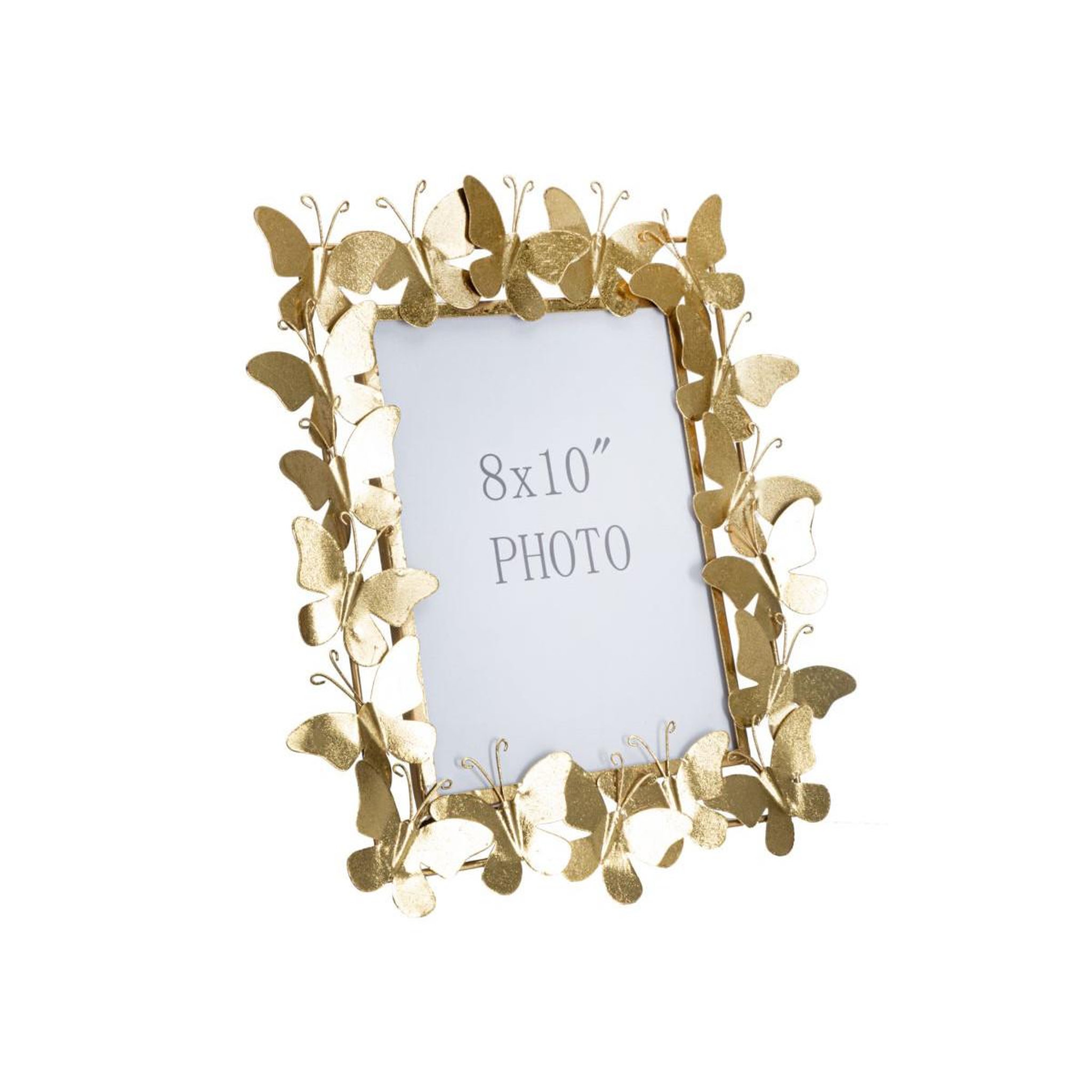Paris Prix Cadre Photo Déco en Métal  Papillons  20x25cm Or