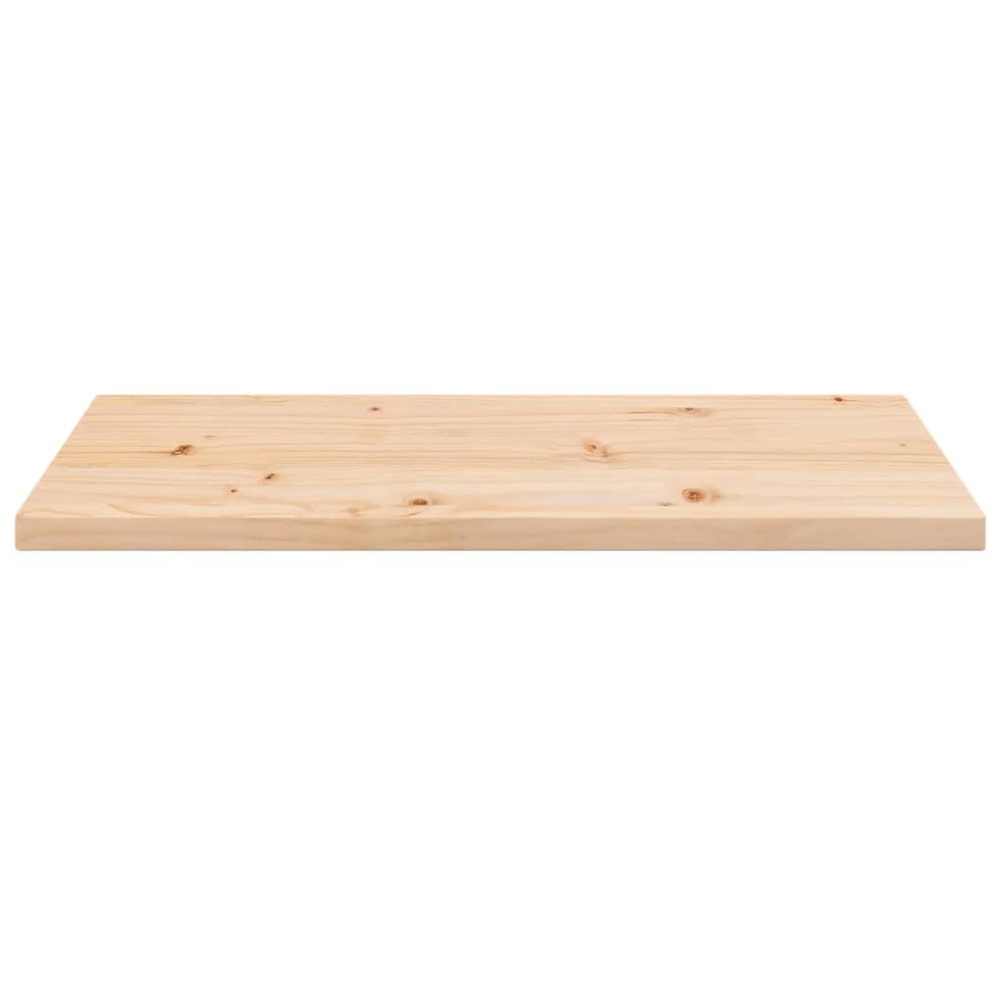 Voir la diapositive 3 : VIDAXL Dessus de table 80x40x2,5 cm bois de pin massif rectangulaire
