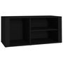 Voir la diapositive 2 : VIDAXL Armoire a chaussures Noir 100x35x45 cm Bois d'ingenierie