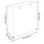 Voir la diapositive 6 : VIDAXL Housse de balancelle 8 œillets 125x90x135/165 cm PE