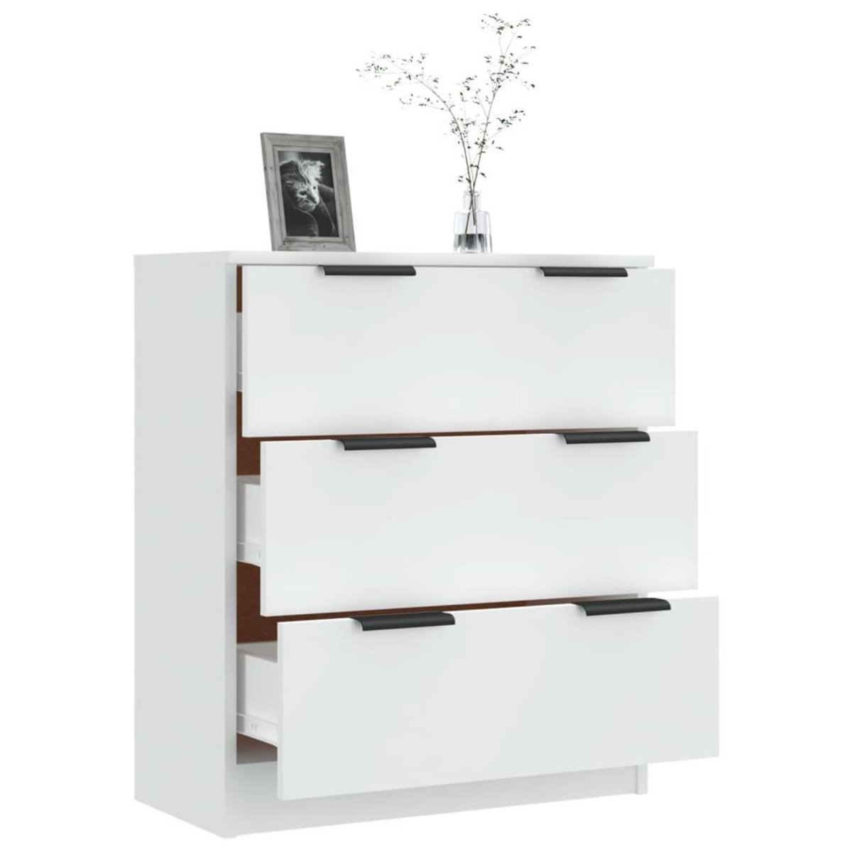 VIDAXL Buffet Blanc 60x30x70 cm Bois d'ingenierie
