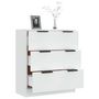 Voir la diapositive 4 : VIDAXL Buffet Blanc 60x30x70 cm Bois d'ingenierie