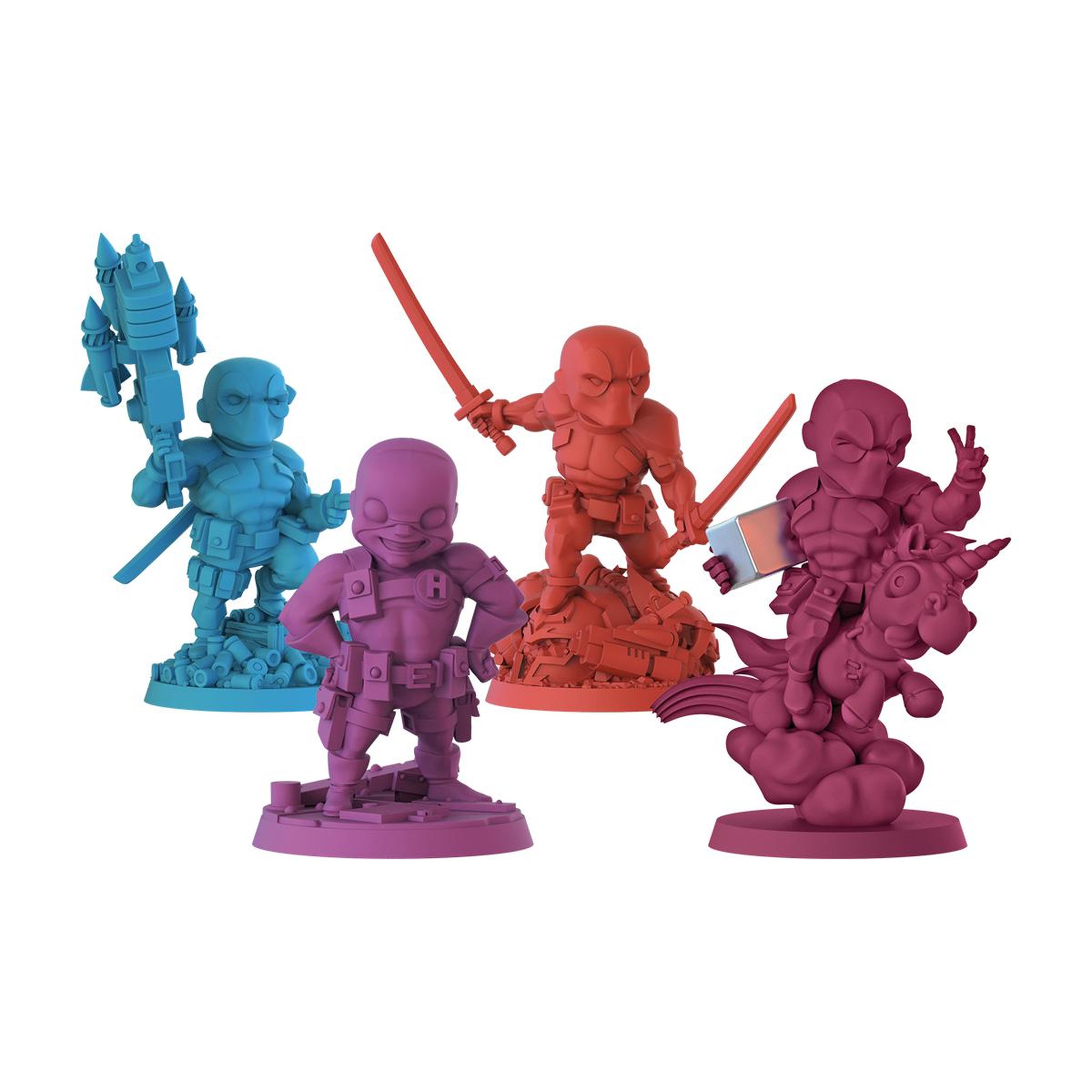Voir la diapositive 3 : Asmodee Marvel United Dead pool edition