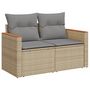 Voir la diapositive 5 : VIDAXL Salon de jardin et coussins 12 pcs melange beige resine tressee
