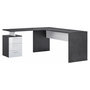Voir la diapositive 4 : Bureau d'angle droit 3 tiroirs 180 cm VASTO