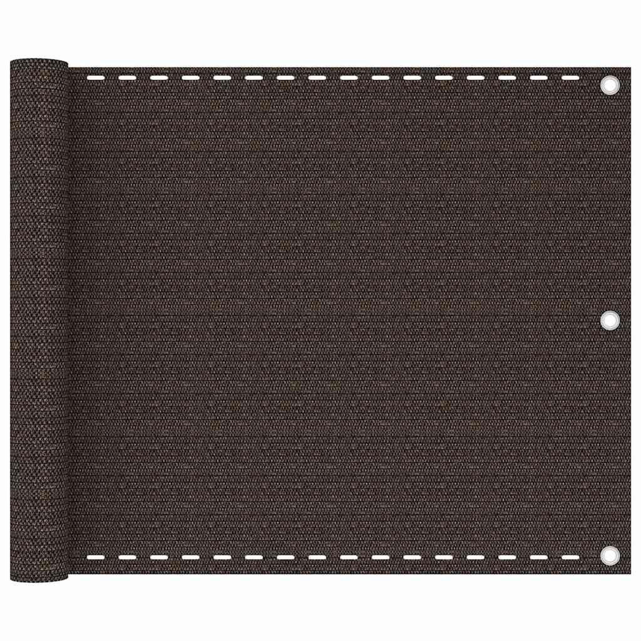 VIDAXL Ecran de balcon Marron 75x400 cm PEHD
