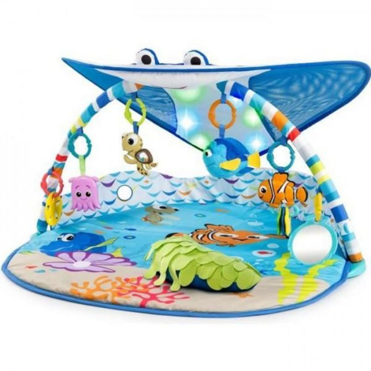 DISNEY DISNEY BABY Tapis de sol éveil bébé évolutif - Némo - Arche avec jouets sensoriels et musicaux, guirlande lumineuse, miroir