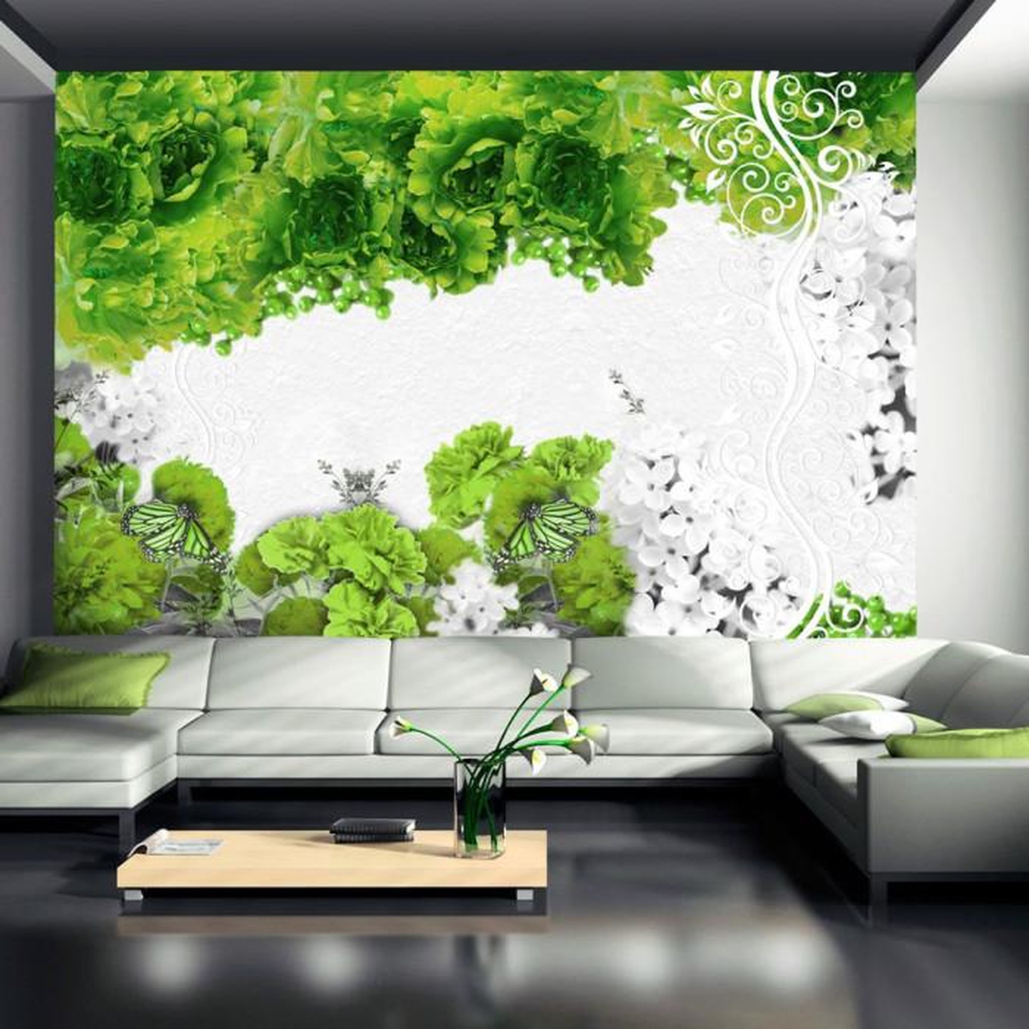Paris Prix Papier Peint  Colors of Spring : Green. Coloris disponibles : Multicolore
