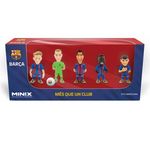 MIONIX Pack de 5 Figurines Minix Football Stars FC Barcelone De Jong Ter Stegen Ansu Fati Lewandowski Pedri