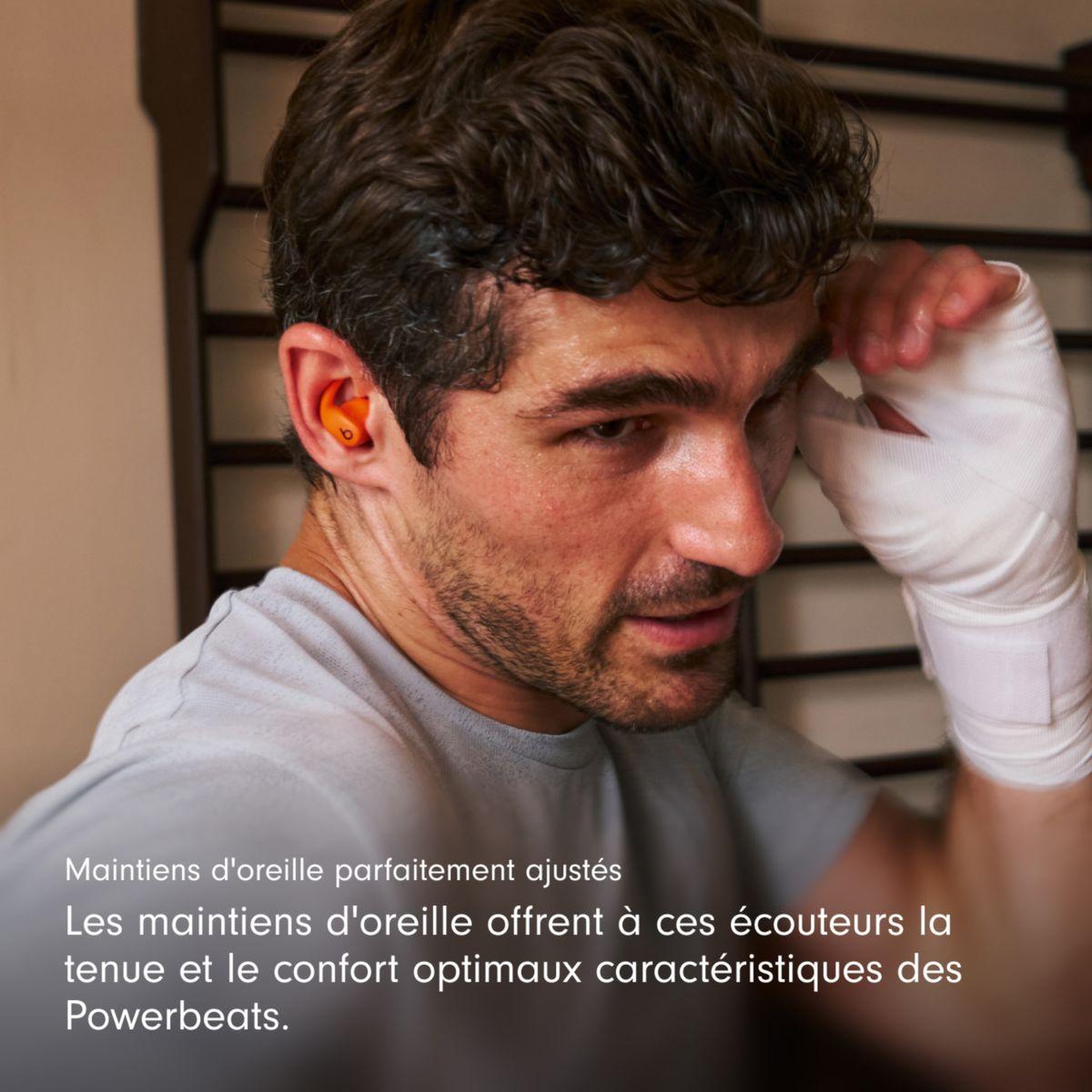 Voir la diapositive 4 : BEATS Ecouteurs sport powerbeats fit orange