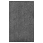 VIDAXL Paillasson lavable Anthracite 90x150 cm