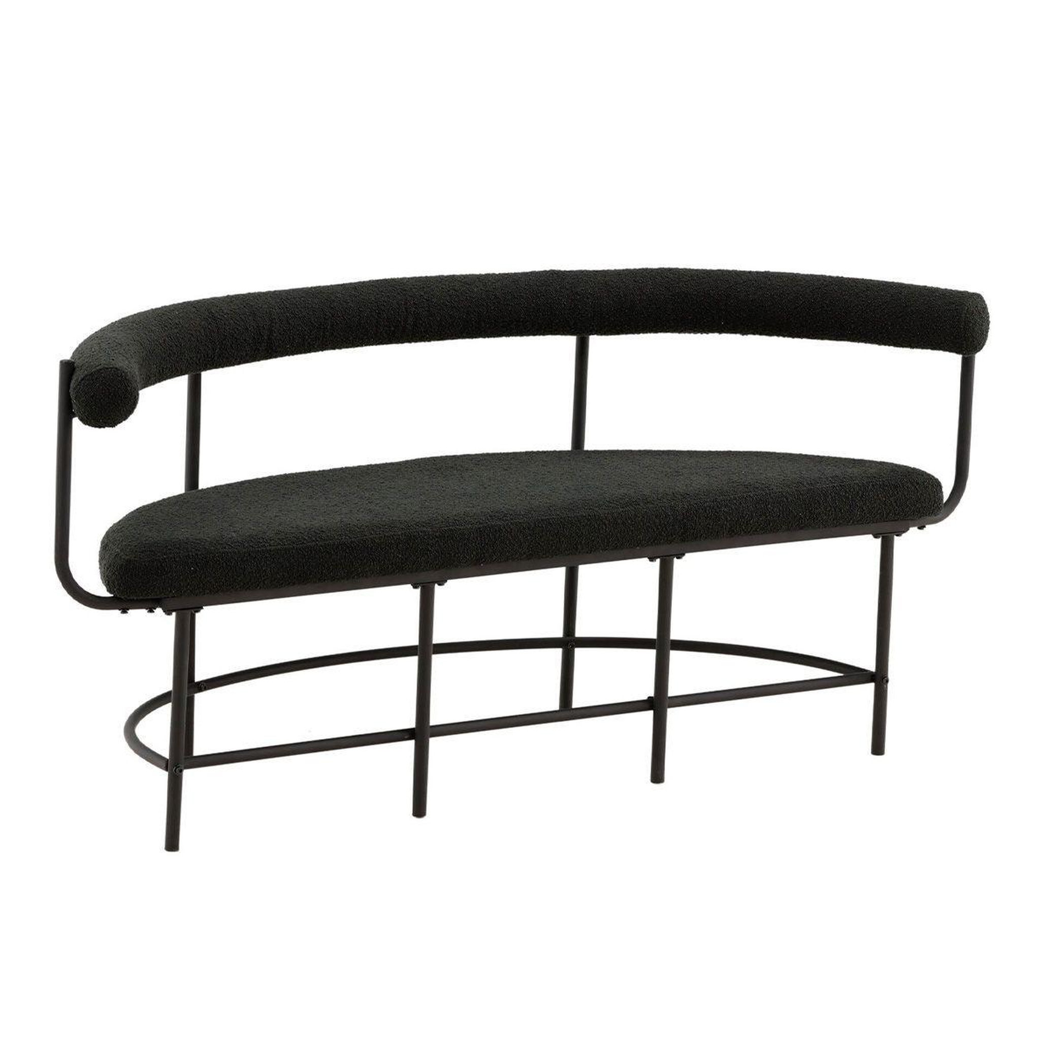 Paris Prix Banc design bouclé  stallhagen x josefin  165cm noir