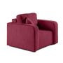 Voir la diapositive 2 : BEST MOBILIER Miro - fauteuil en velours texturé
