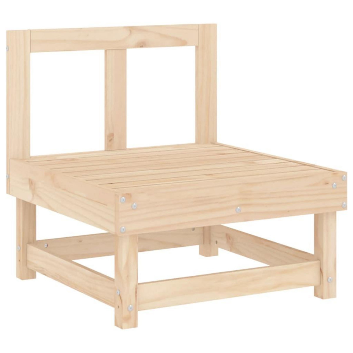 VIDAXL Canape central de jardin bois de pin massif