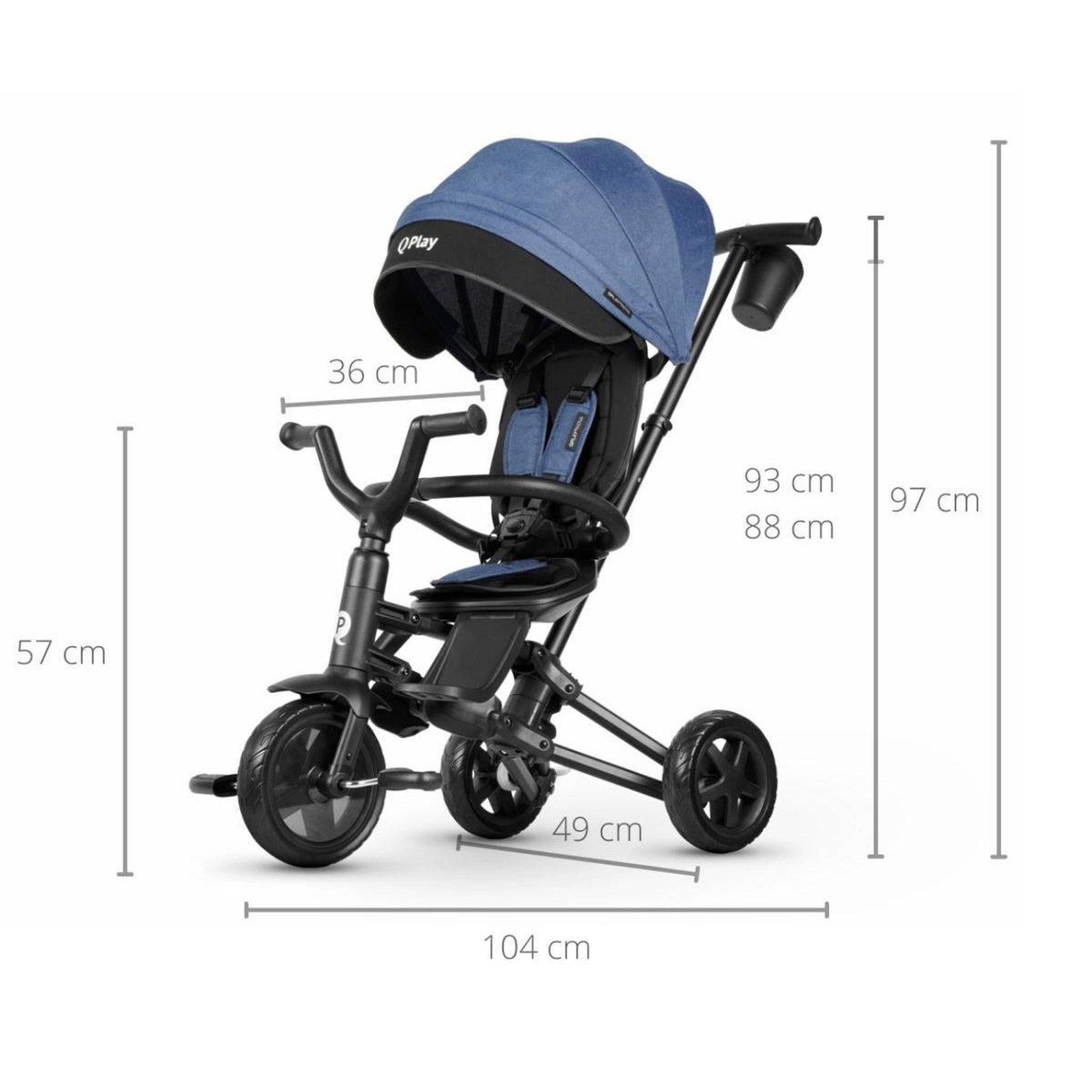 Voir la diapositive 4 : QPLAY Tricycle  nova niello bleu