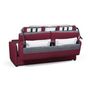 Voir la diapositive 3 : Canapé convertible 140 cm  système couchage express 3 places en tissu Gris clair ALICE 