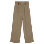 Vero Moda Pantalon  Femme Vero Moda May Button   S. Coloris disponibles : Marron