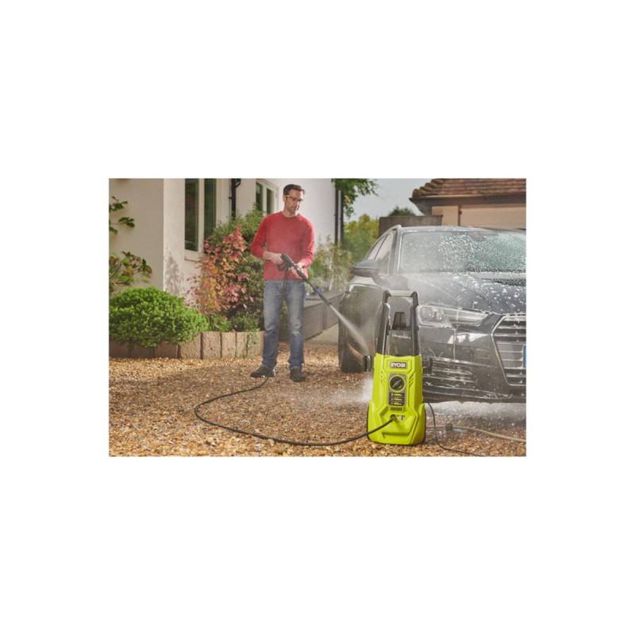 Voir la diapositive 3 : Ryobi Nettoyeur haute pression RYOBI - 130 Bars - 1600W - RY130PWA