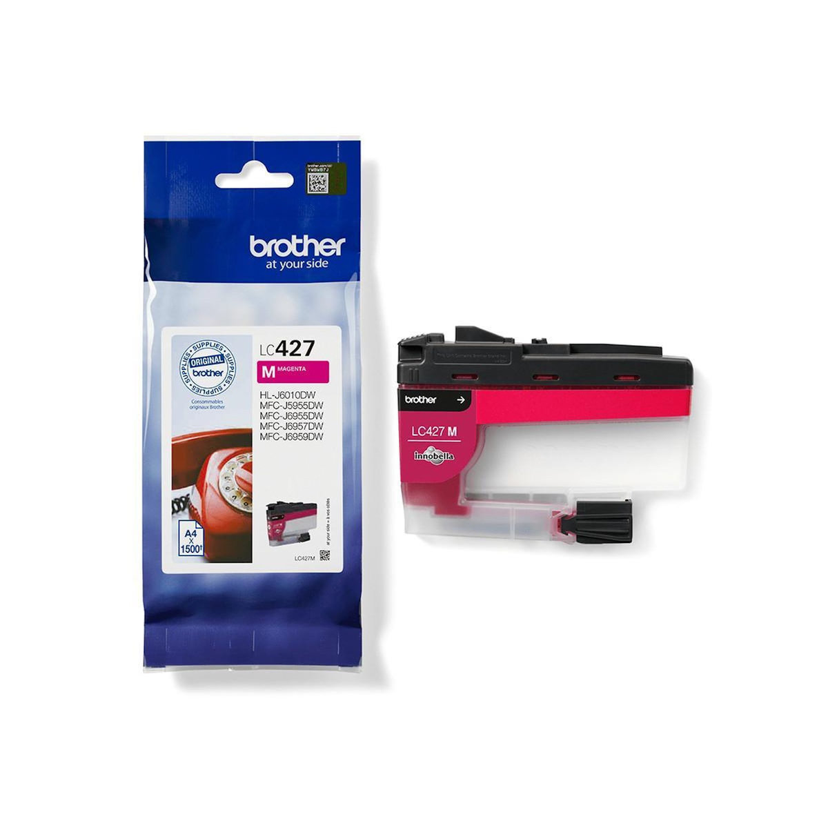 Brother Cartouche d'encre Originale LC427 Magenta Standard - LC427M