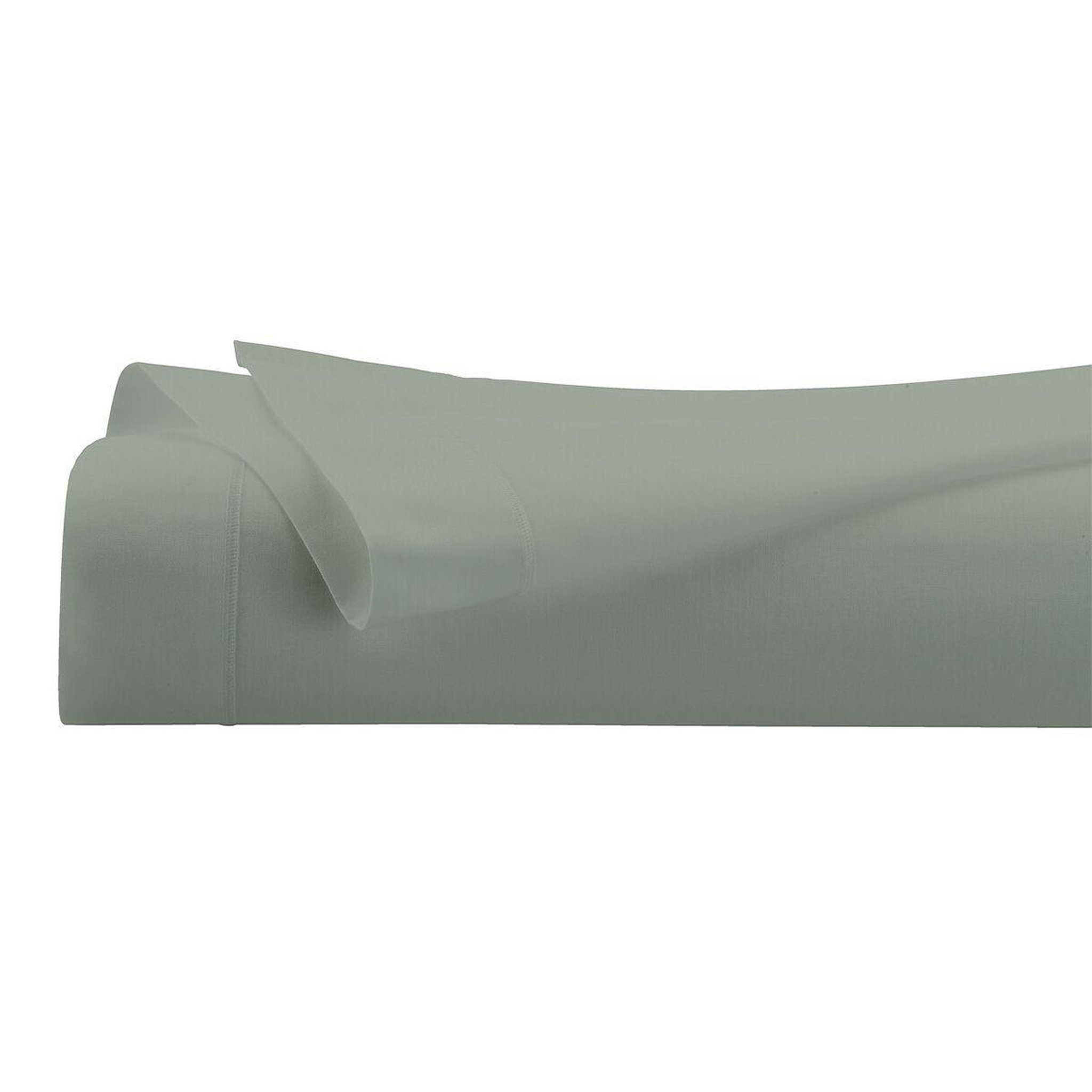 Voir la diapositive 2 : ATMOSPHERA Drap plat 1 personne  percale  180x290cm vert tilleul