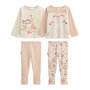 Voir la diapositive 1 : Petit Béguin Lot de 2 pyjamas enfant 2 pièces en velours avec pieds retroussables Manouk