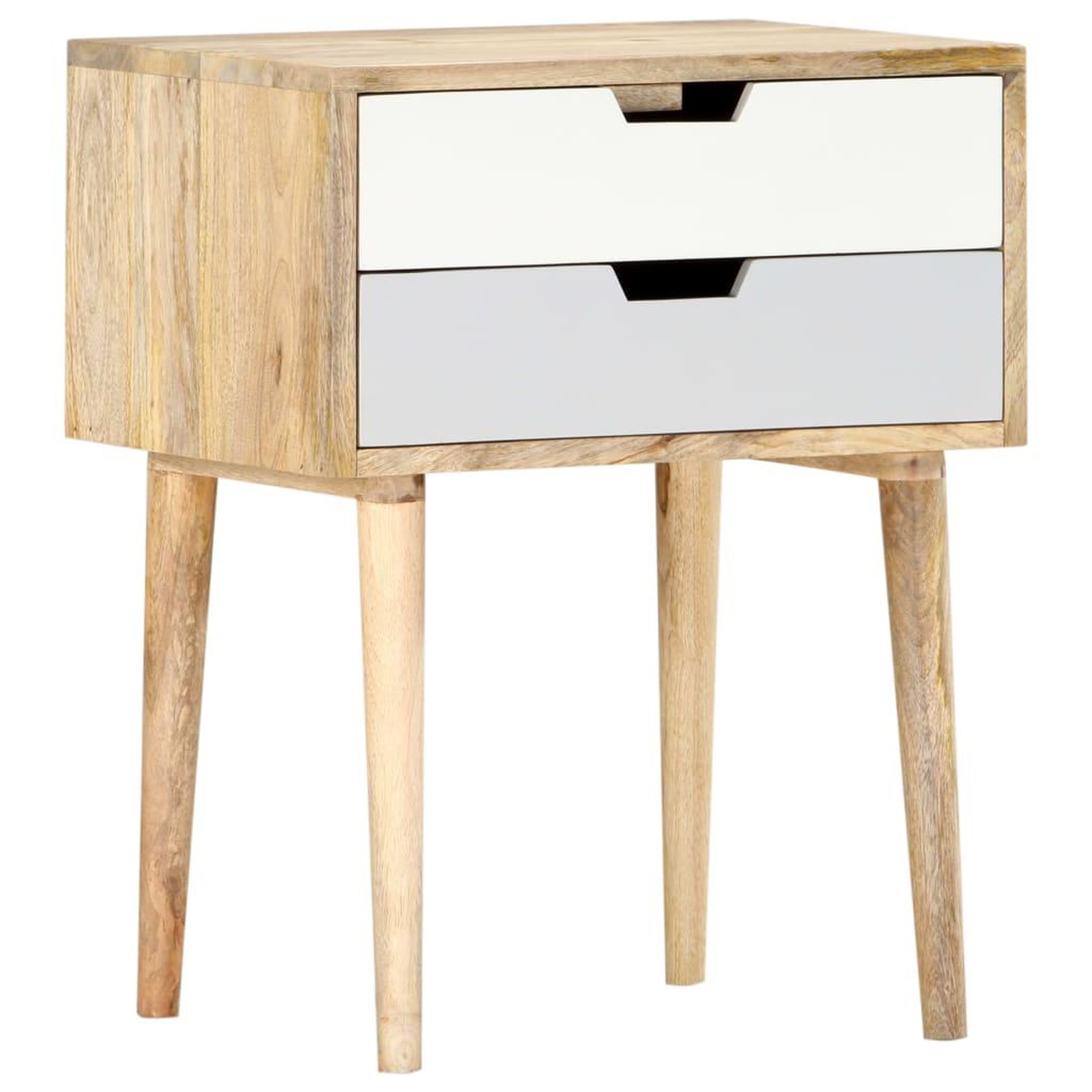 VIDAXL Table de chevet 47x35x59 cm bois de manguier massif