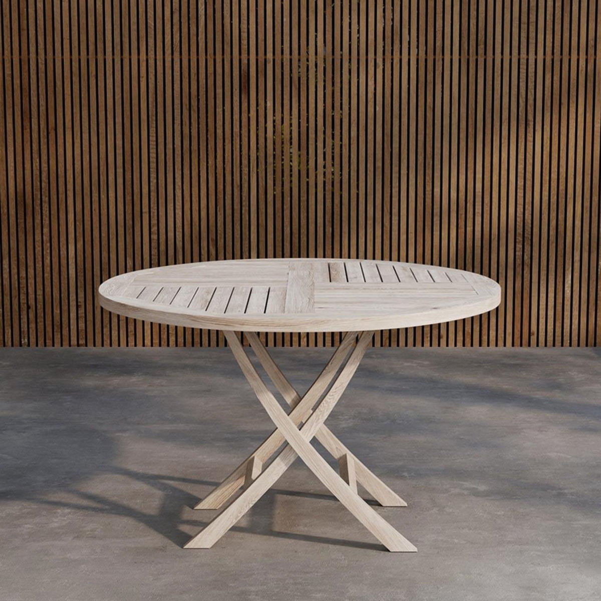 Paris Prix Table de Jardin Ronde  Kenya  120cm Naturel