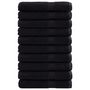 Voir la diapositive 1 : VIDAXL Serviettes de sauna de qualité supérieure SOLUND 10 pcs noir