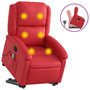 Voir la diapositive 2 : VIDAXL Fauteuil inclinable de massage Rouge Similicuir