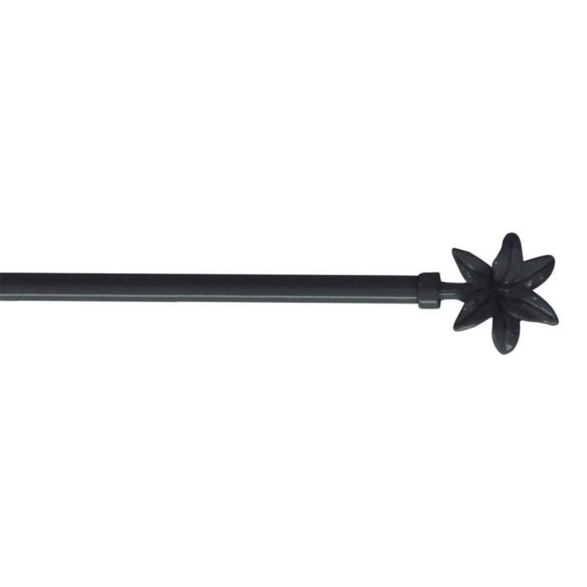 Paris Prix Tringle Déco Extensible  Fleurella  80-110cm Anthracite