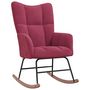 Voir la diapositive 2 : VIDAXL Chaise a bascule Rouge bordeaux Velours