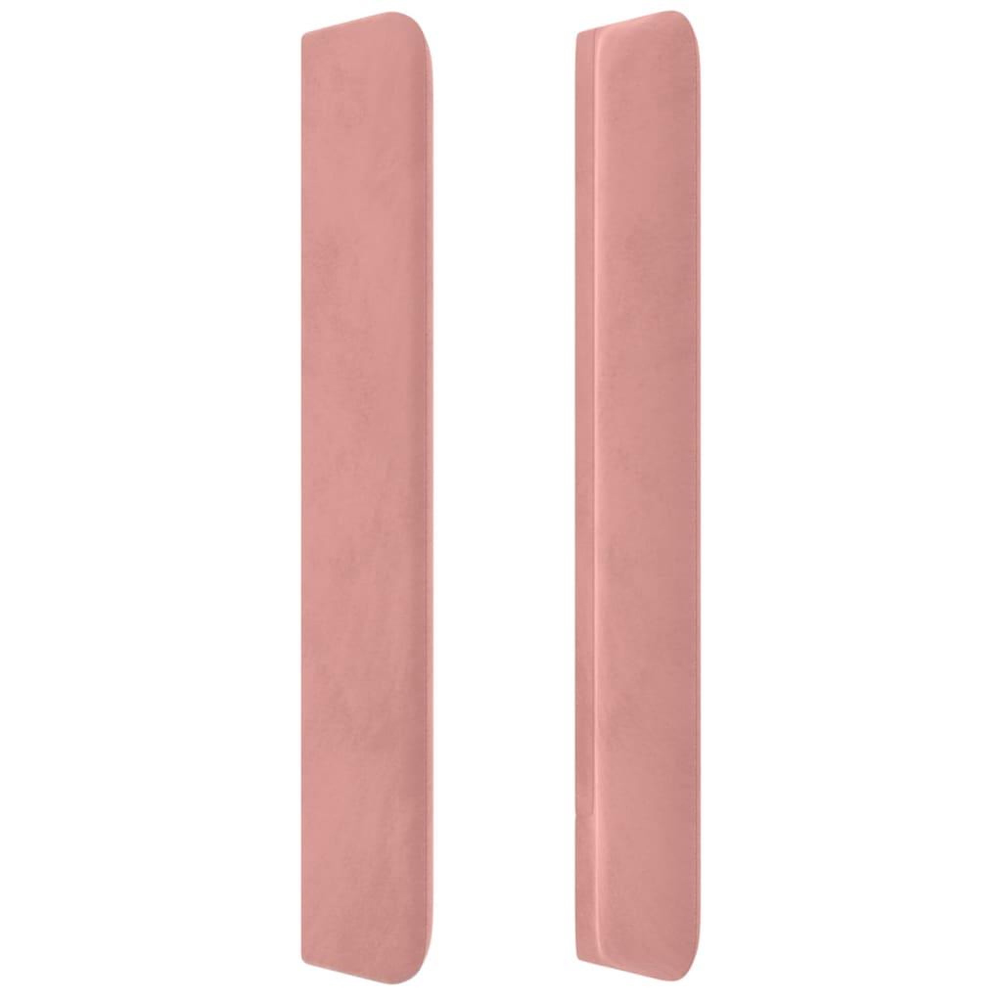 Voir la diapositive 4 : VIDAXL Tete de lit avec oreilles Rose 103x16x118/128 cm Velours