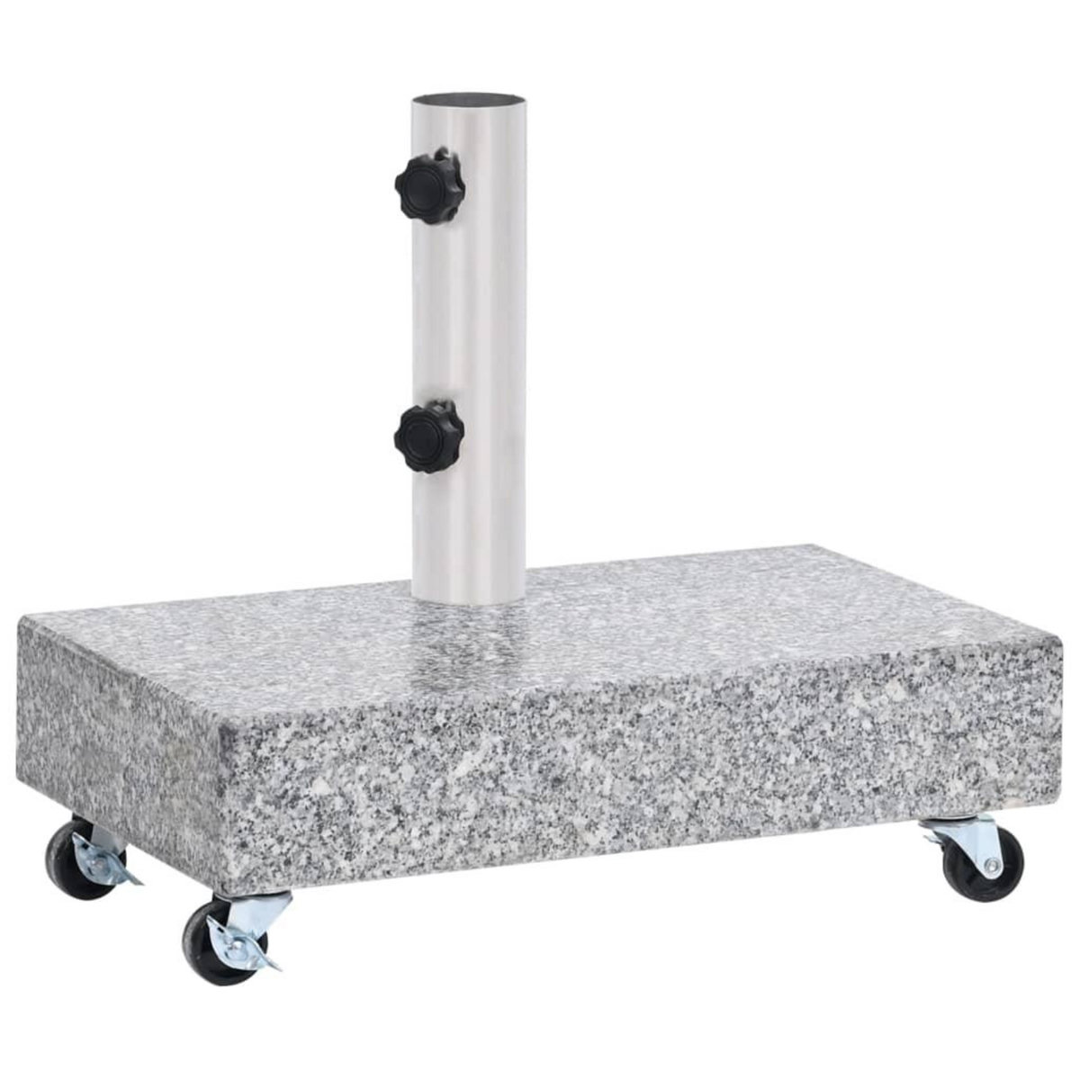 VIDAXL Socle de parasol Gris clair 45x25x8,3 cm Granite