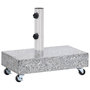 Voir la diapositive 4 : VIDAXL Socle de parasol Gris clair 45x25x8,3 cm Granite