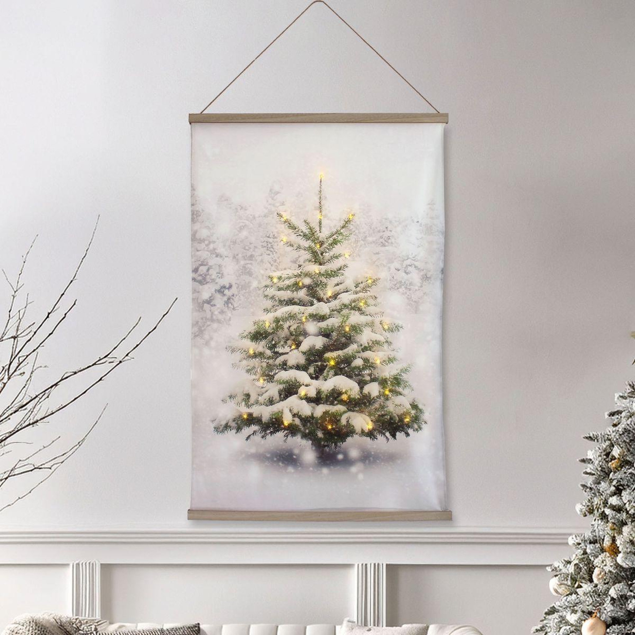 Voir la diapositive 5 : ENJOY HOME Toile murale déco led  noël  75x112cm multicolore