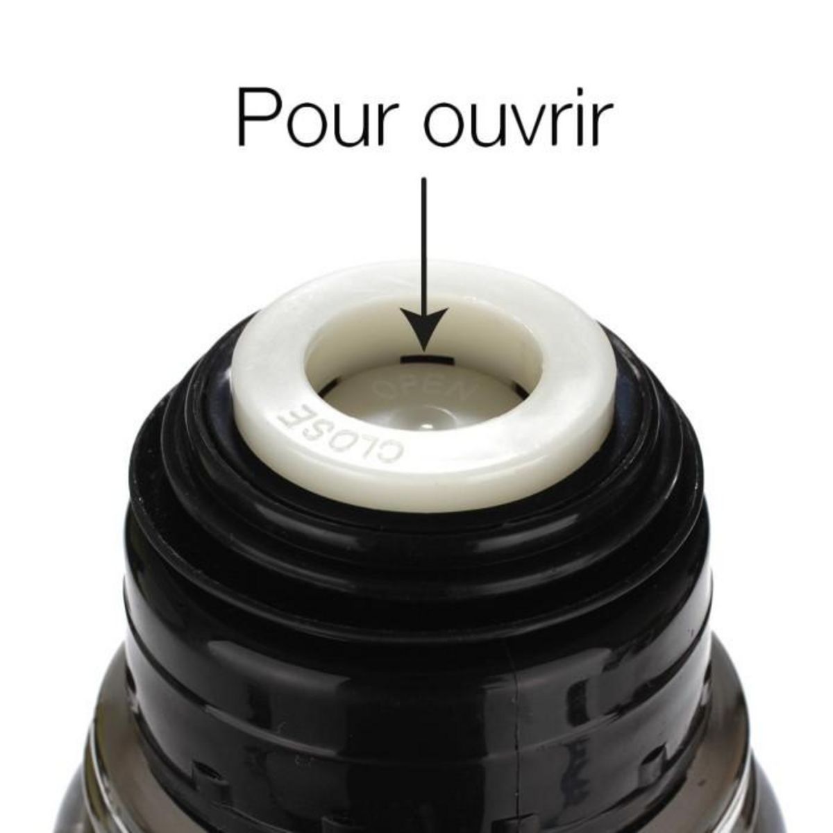 FIVE Mug Isolant  Inox & Silicone  0,35L Noir