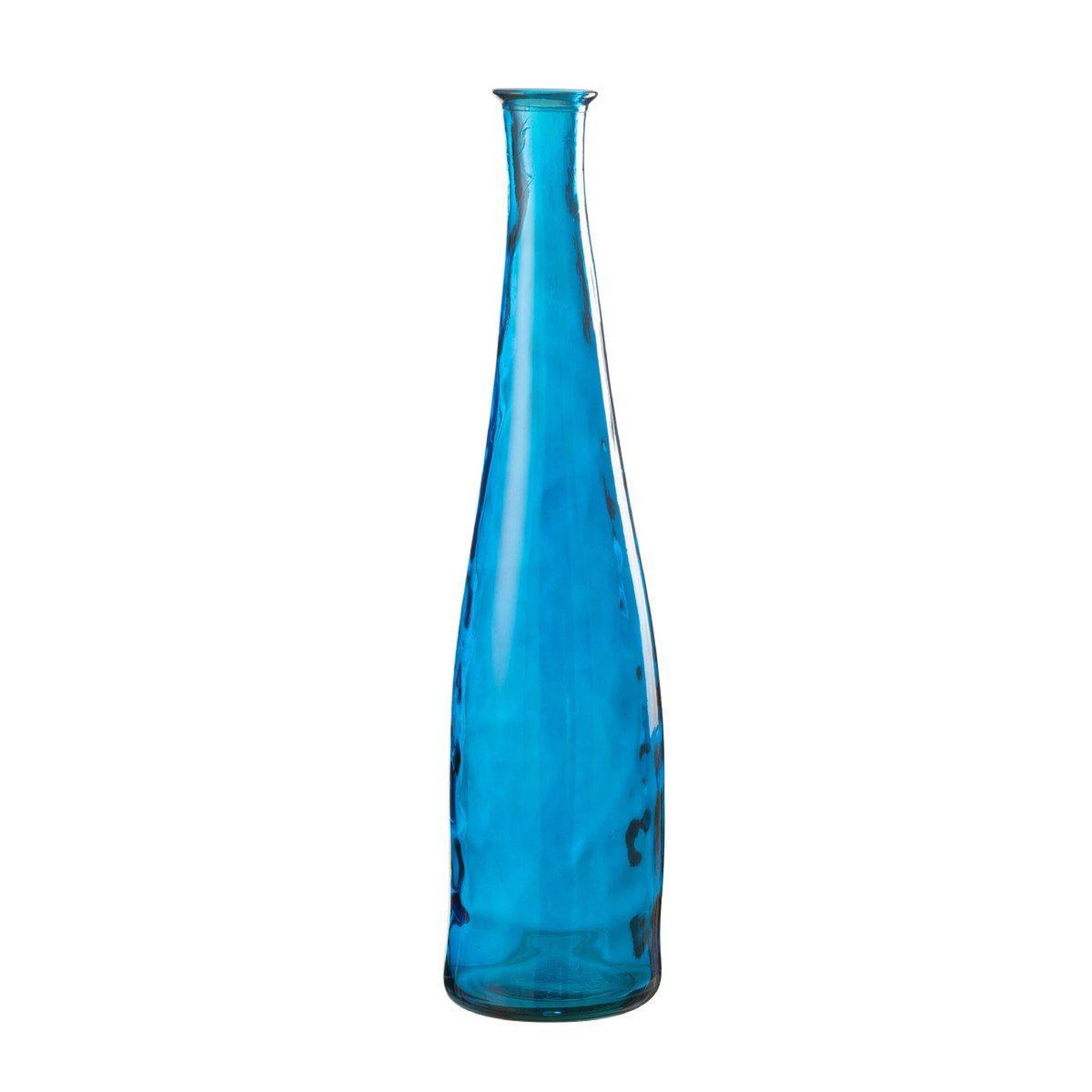 J-LINE Vase en verre  noah  80cm bleu